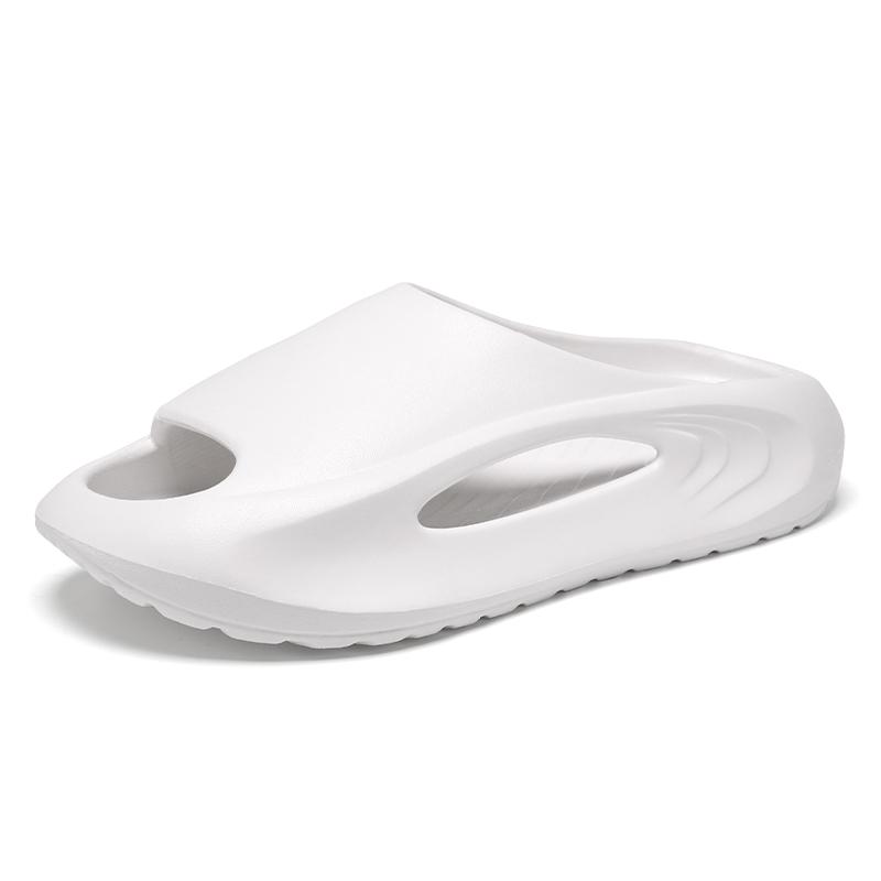 Модные мужские и женские летние нескользящие шлепанцы из ЭВА, пляжные сандалии, удобные, мягкие, на толстой подошве, для пар, домашние сандалии