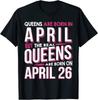 Футболка унисекс «Рождены 26 апреля» на 26-й день рождения