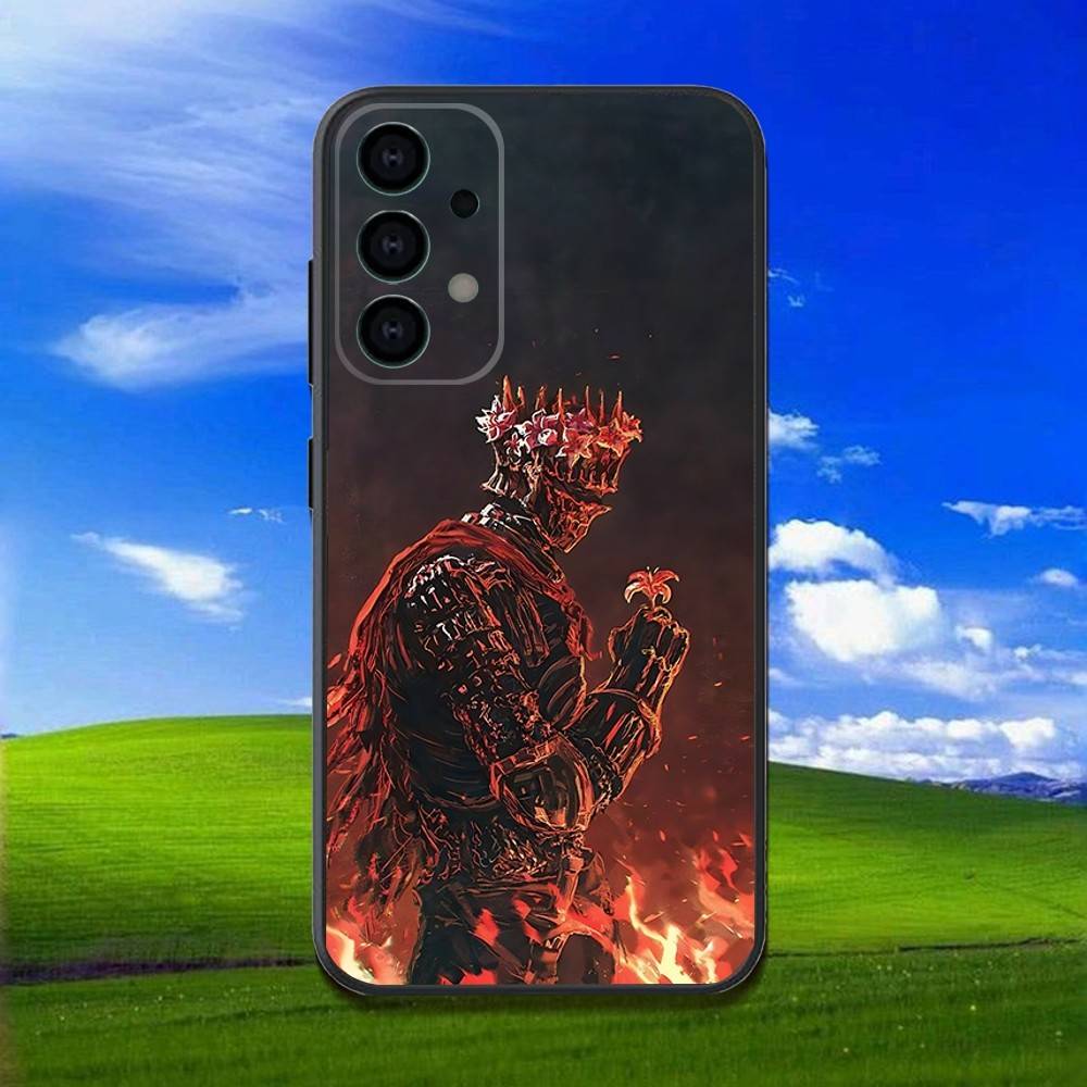 Чехол для телефона Samsung Galaxy A13, A21s, A22, A31, A32, A52, A53, A71, A80, D-Dark S-Souls Game Мягкий Черный Корпус