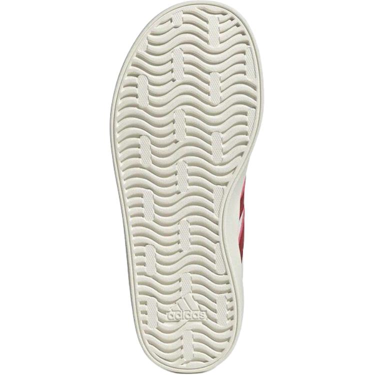 adidas Vl Court 3.0 Универсальные Удобные Низкие Детские Кеды для Скейтбординга Детские кроссовки Белый Красный KI3122