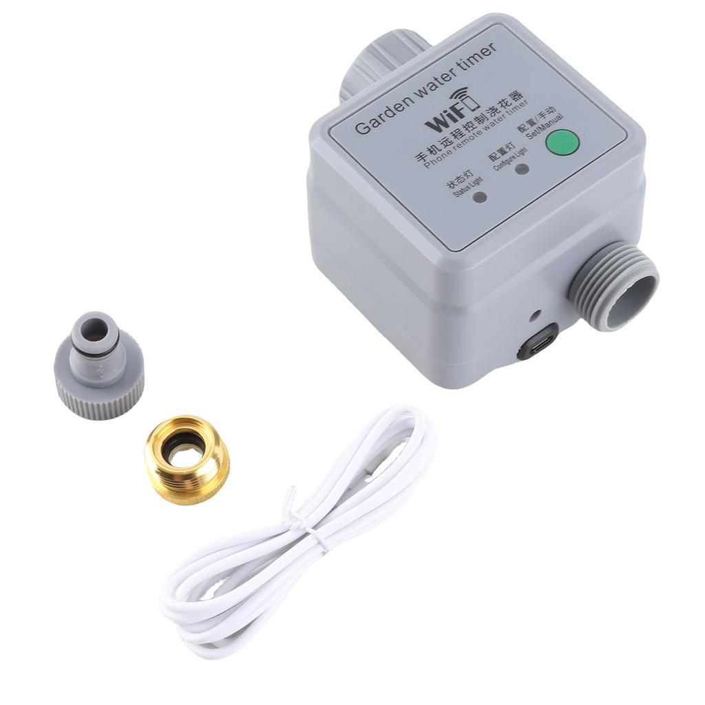 Умный таймер полива с дождевателем Автоматический полив Пульт дистанционного управления Питание от USB Таймер полива для дворов балконов
