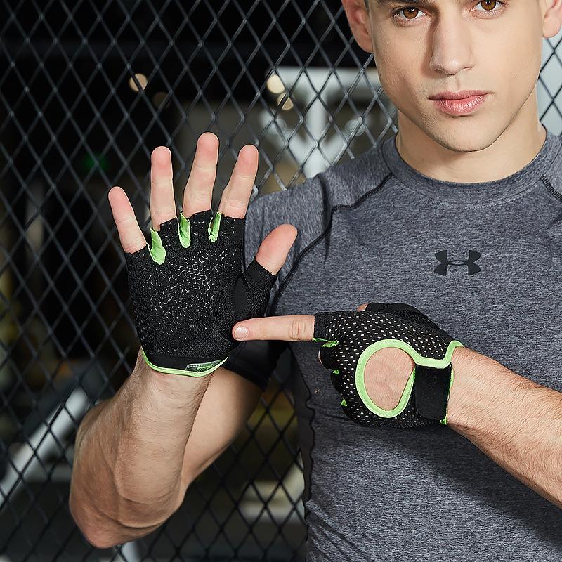 Перчатки для спортзала, перчатки для фитнеса, тяжелой атлетики, бодибилдинга, тренировки, спортивные перчатки, защита для рук на половину пальца для мужчин и женщин