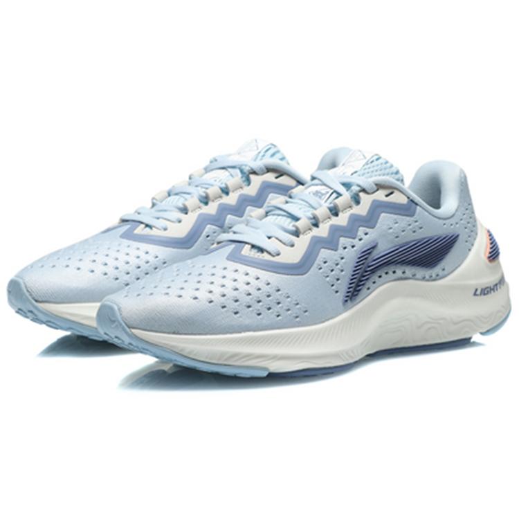Li Ning Arashi Цельные Плетение Нескользящие Износостойкие Низкие Беговые Кроссовки Женские Небесно-голубые ARHQ068-1