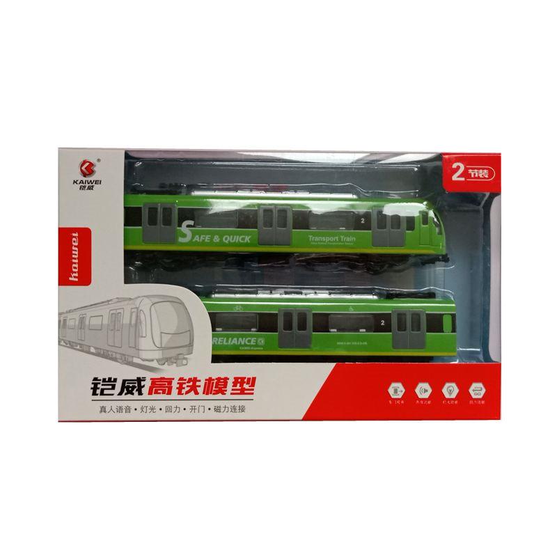 Alloy City Transit Train Model With Sound And Light For Collectors And Kids