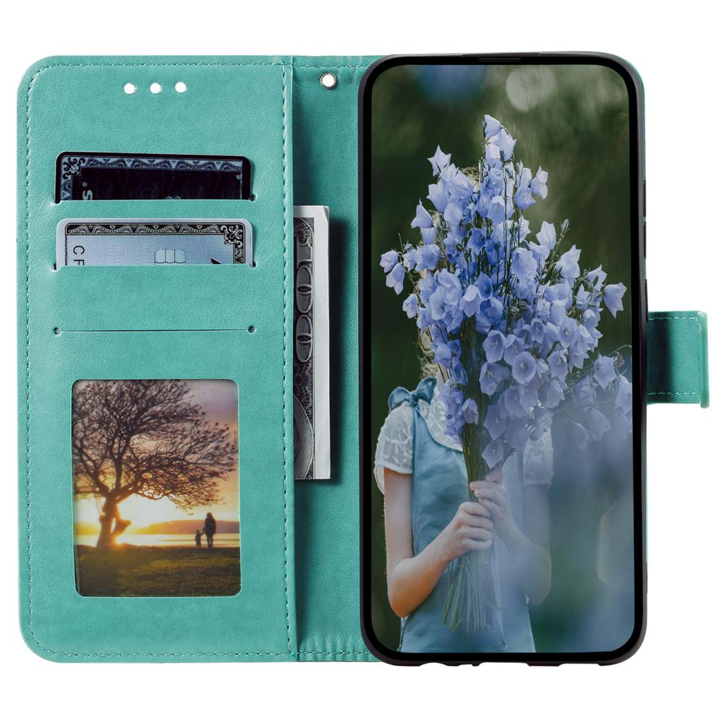 For Xiaomi Redmi Note 14 Pro 4G Stand Case Imprinted Totem PU Leather Wallet Phone Cover