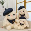 Cartoon Beret Cute Rabbit With Carrot Pattern Scarf Plush Toy Children For