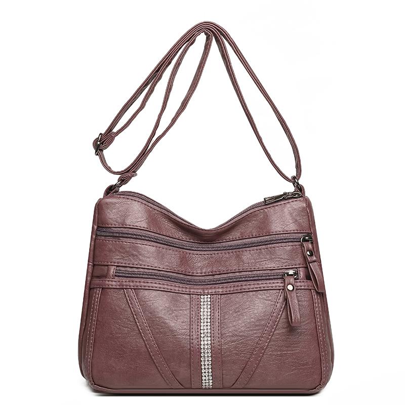 Женская сумка 2026 Тренд Сумки Леди Сумки через плечо Мягкая кожа Мода Универсальная сумка кроссбоди