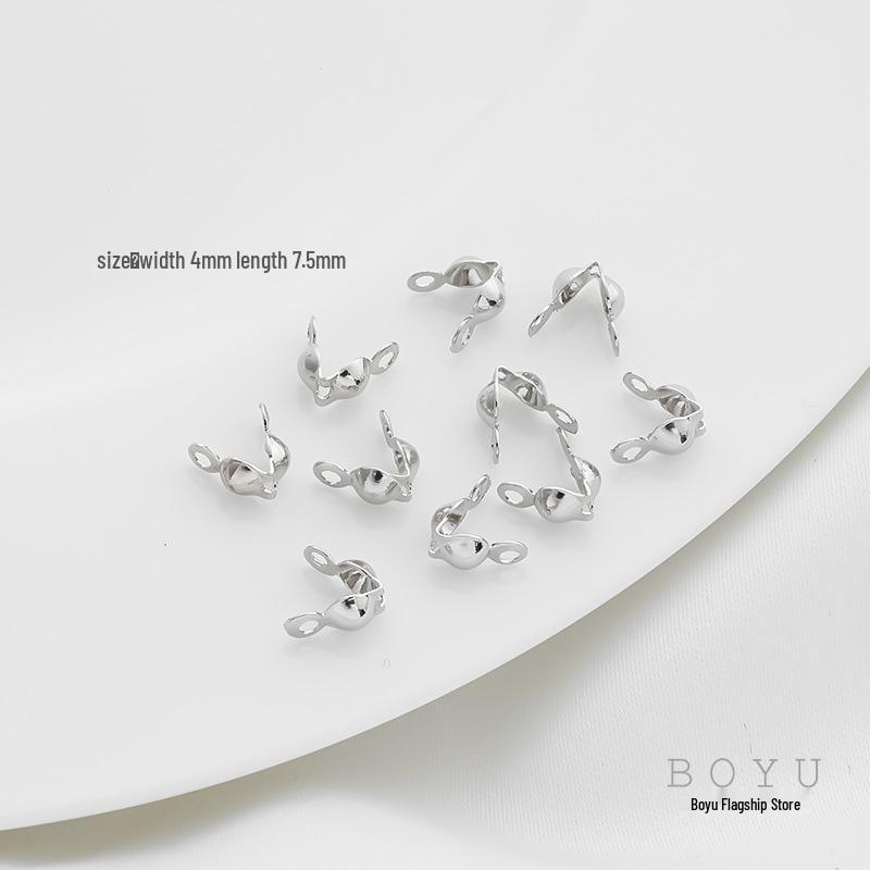 Застежка-зажим с позиционированием из 14-каратного золота для DIY жемчужного ожерелья - Защищающая цветная наконечник для бусин