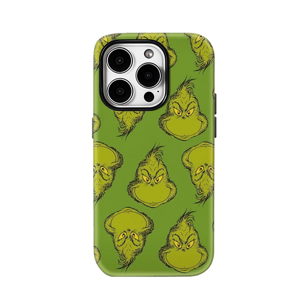 Funny green monster g-grinchs Phone Case for iPhone 17 16e 16 15 14 13 12 11 7 8 Air Pro Max Plus Luxury Double-layer Back Cover