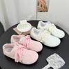 Round Head Flat Bottom Retro Pink Training Shoes Women's 2025 Autumn New Casual Versatile Korean Sports Commuter Shoes