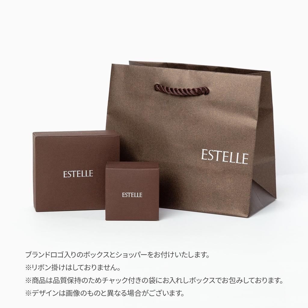 [ESTELLE] ESTELLE [Официальный] [Только в Интернете] Женские серьги K10 Розовое золото Кубический цирконий Мотив капли 0231-0400-0029-0000