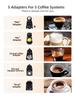 H2B Multiple Capsule Coffee Machine, Hot/Cold Dolce Gusto Milk Nespresso Capsule ESE Pod Ground Coffee Cafeteria 20Bar 5 in 1