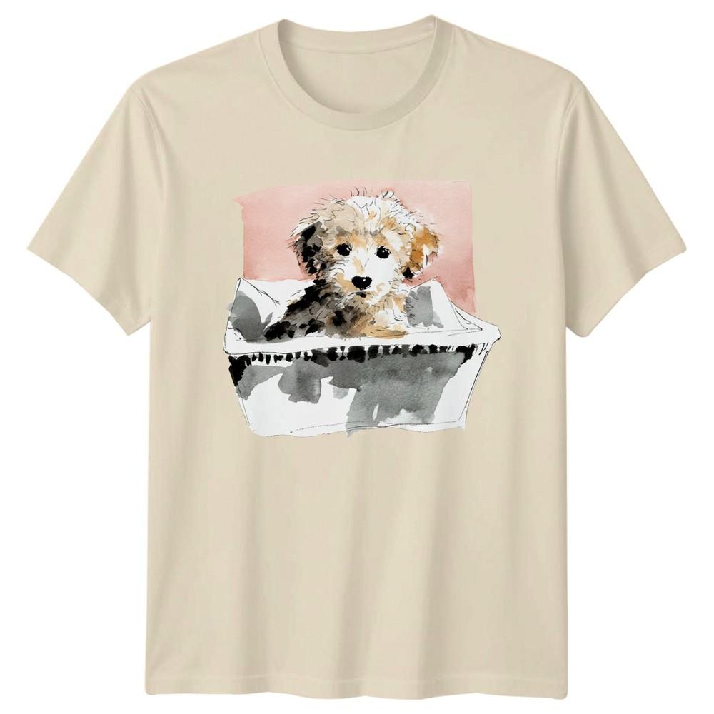Watercolor Doodle Dog TShirt Doodle Puppy Dogs Birthday Gift For Him And Her
