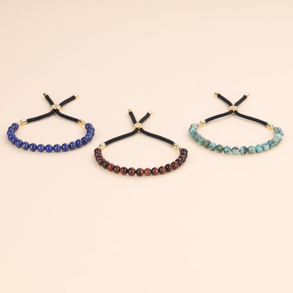 Браслет из африканской зеленой бирюзы для мужчин и женщин, рожденных в декабре [Coai]