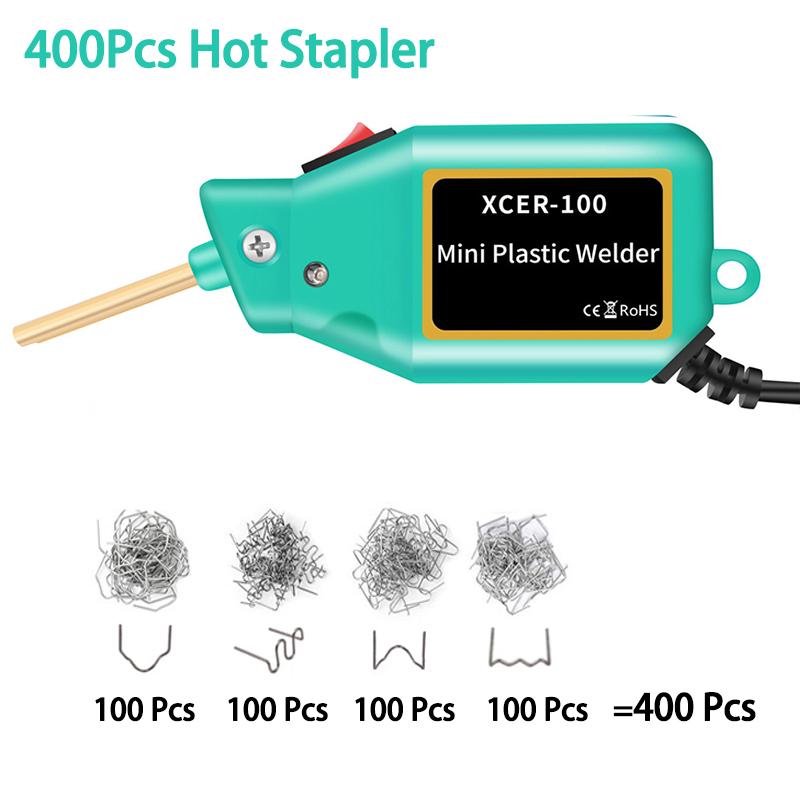 Новый сварочный аппарат для пластика, мини-тепловая пушка 100 Вт, горячий степлер, сварочный аппарат для пластика, Pro, автомобильный бампер, электронный набор инструментов для ремонта пайки