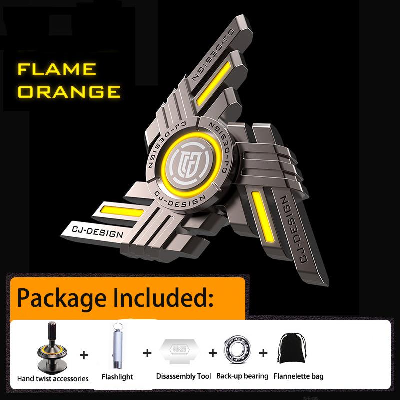 Спиннеры Commander Fidget со светящимся, прочным высокоскоростным бесшумным подшипником, игрушками/подарками для пальцев и рук для взрослых и детей (Фонарик в комплекте)