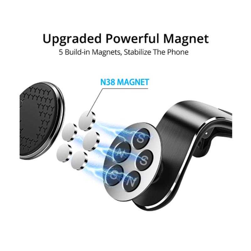 Универсальный магнитный автомобильный держатель для телефона, зажим для вентиляционного отверстия, поворотный мобильный телефон, поддержка GPS для Xiaomi, Huawei, Samsung, подставка в автомобиле