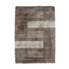 Living Room Rug with Long Pile and Grey Rectangle Patterns 160x230