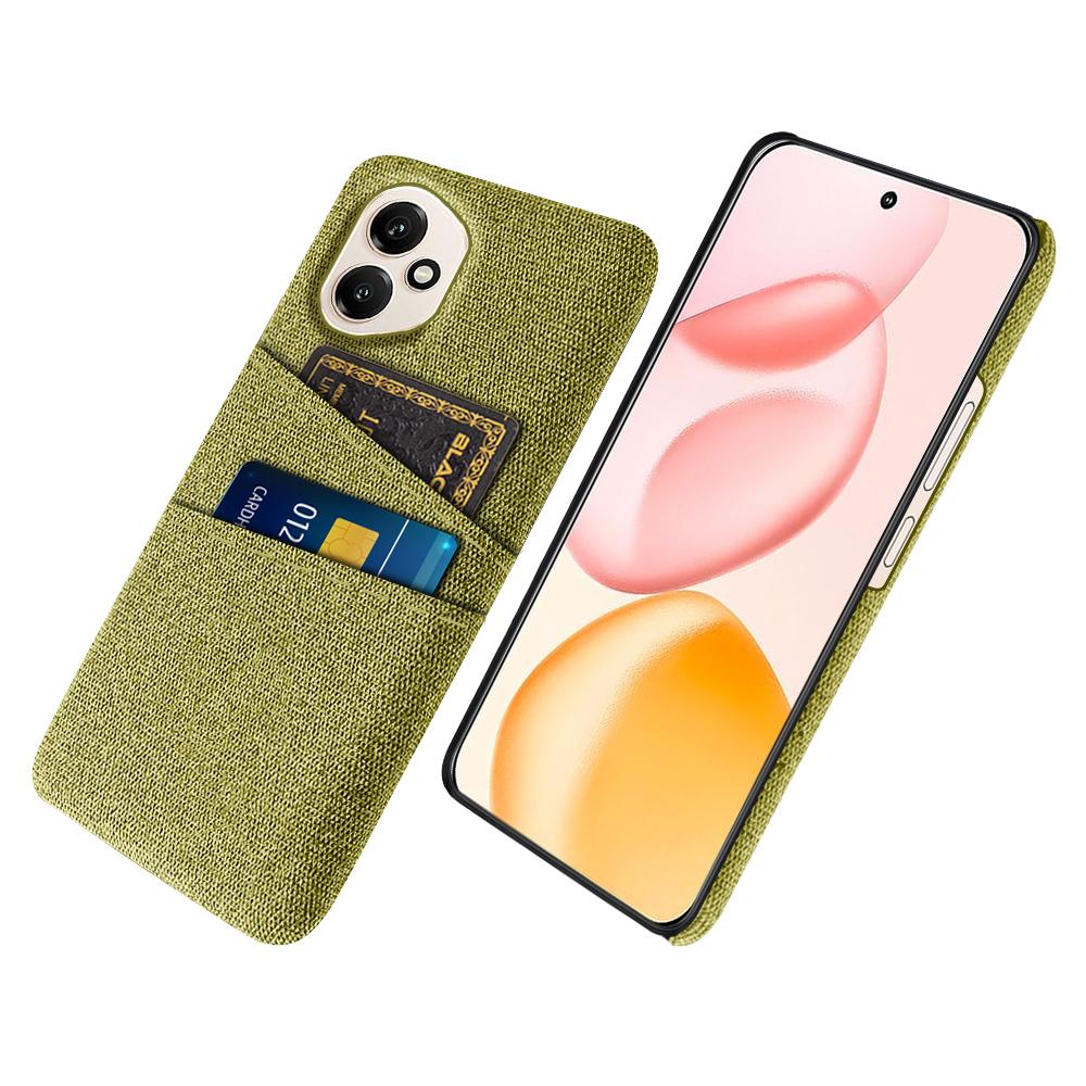 For Honor 400 5G (Global) Case Cloth+Hard PC Phone Cover with Dual Card Slots