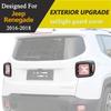 Защитная крышка заднего фонаря для Jeep Renegade 2016 2017 2018 Декоративная накладка на задний фонарь Стайлинг автомобиля Внешние аксессуары