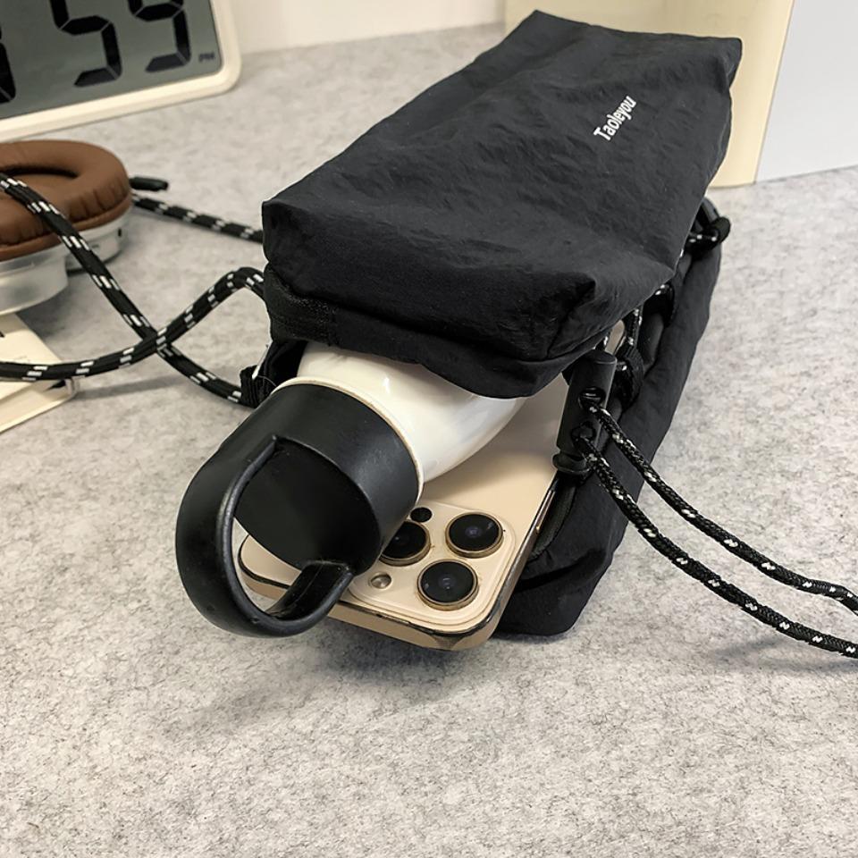 Unisex Sports Messenger Bag Large Capacity Shoulder Bag for Men Women, Durable Nylon Hiking Travel Backpack