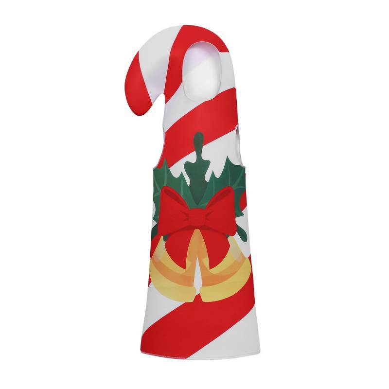 Праздничный детский костюм пряничного человечка из полиэстеровой ткани для нарядного переодевания и игр