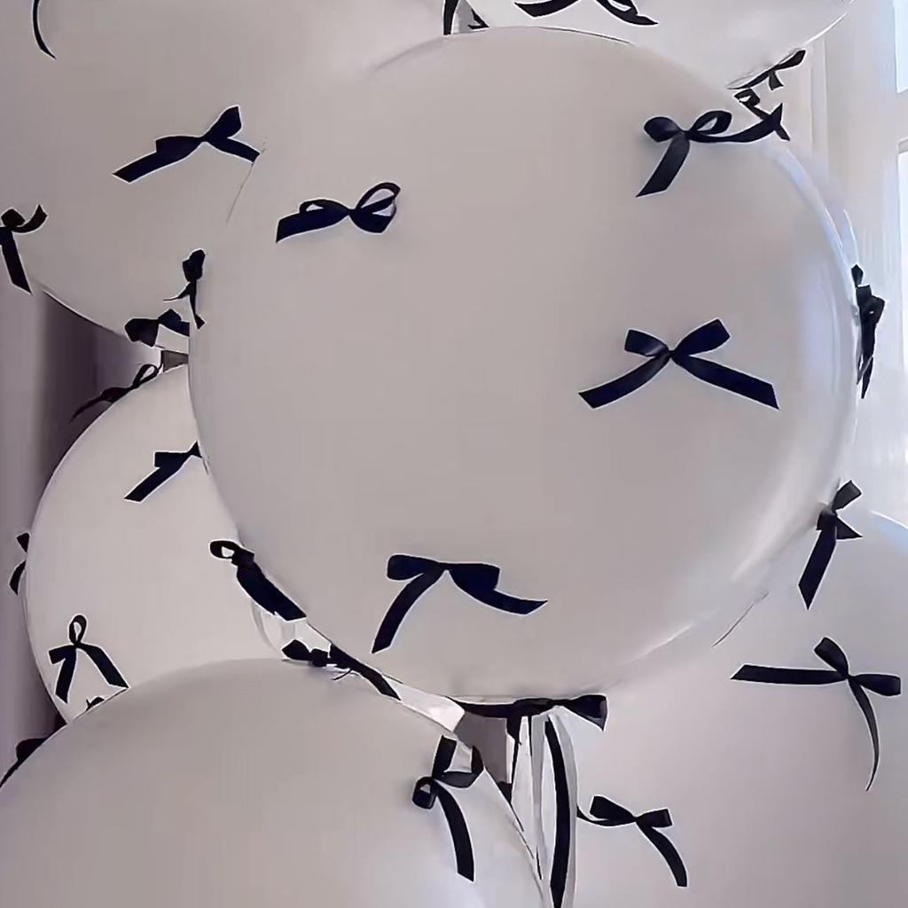 Розовые ленты-банты Кокетливые воздушные шары для девичника Помолвка Свадьба Декор для детского праздника Воздушные шары