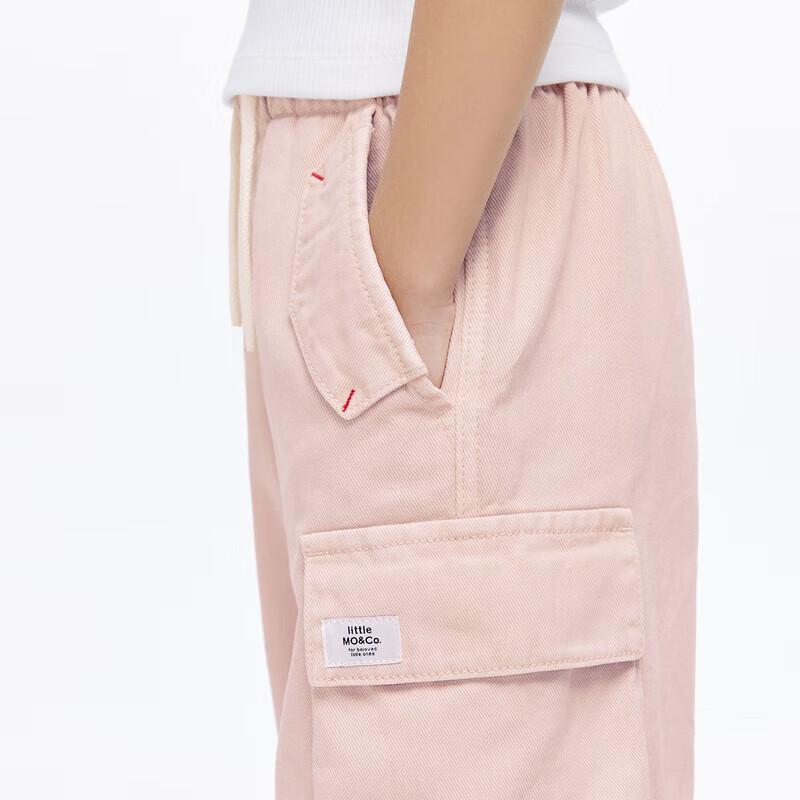 little MO&Co. Girls' Casual Cotton Cargo Jeans