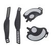 2PCS Exercise Bike Pedals with Straps PP PVC Stainless Steel Universal Adjustable Exercise Bike Pedals Clips for Home Gym Cycling