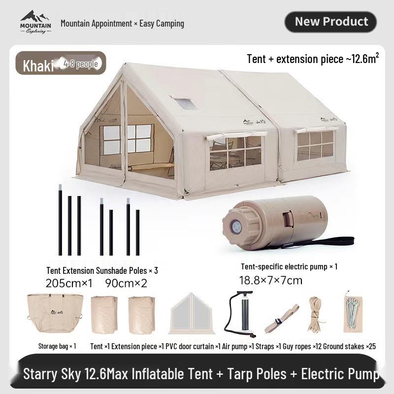 Shan Yue 2-in-1 Automatic Inflatable Camping Tent and Awning Set