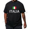 Италия Italia Итальянский бренд футболка мужчина футболки национальная команда хлопок спортзалы фанаты Майки стритвир фитнес ITA страна топы