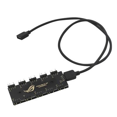 10-портовый RGB-хаб-разветвитель для материнской платы GIGABYTE AURA, кабель-удлинитель для RGB-вентиляторов, одновременное питание, синхронизация подсветки