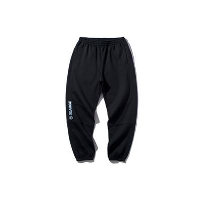 Li Ning X Xlarge Совместная работа Флис с подкладкой Теплые Свободные Спортивные штаны Мужские штаны Черный AKLPB15-2
