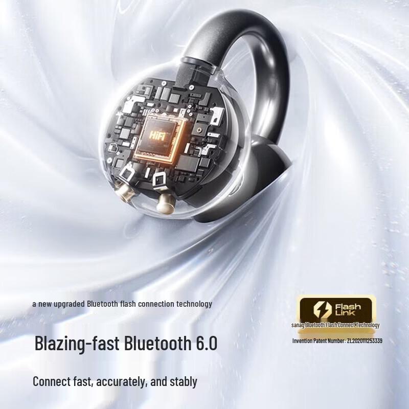 SANAG S7S Ultra Ear-Clip AI Translation Wireless Headset