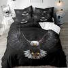Комплект постельного белья из трех предметов серии Eagle с 3D цифровой печатью: простыня, пододеяльник