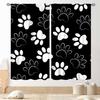 Cat Curta, Cartoon Cute Lovely Kitten Kawaii Cat Pets Funny Animals Gray Blackout Window Drapery Treatments For Living Room