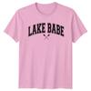 Lake Babe TShirt Retro Paddles Lake Life Nature Unisexs Unisexs Tee