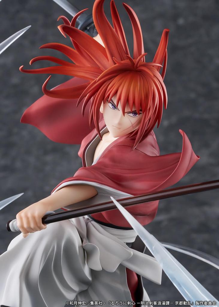 PROOF TV Anime Meiji Swordsman Romantic Story Kyoto Himura Kenshin Soryuu Sen Scale PVC Complete Figure "Rurouni Kenshin - Disturbance" ver. 1/7