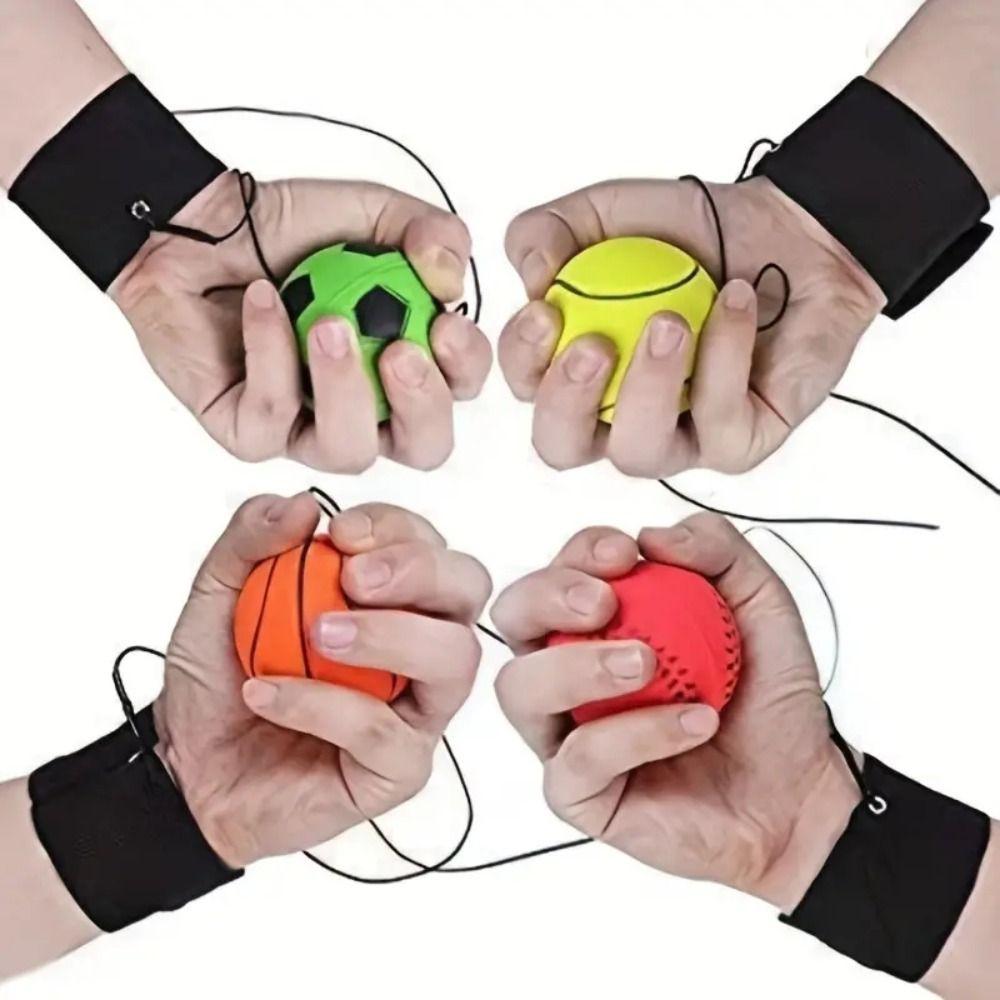 Game Exercises Return Sponge Ball Nylon String Wrist Bounce Ball New Rubber Hand Ball Outdoor