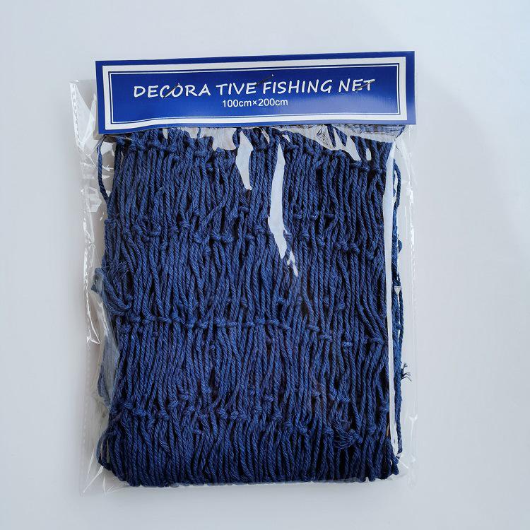 Хлопковая рыболовная сеть ручной работы, настенное украшение с ракушками и поплавками