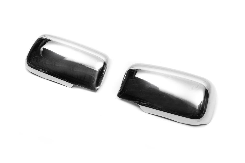 Накладки на зеркала (2 шт) Полированная нержавейка для Mitsubishi Lancer 9 2004-2008 гг
