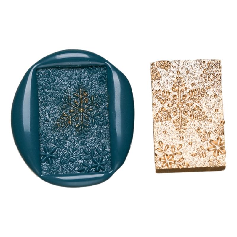 Vintage Stamp Head for Seal Letter Envelope Wedding Invitations Christmas Card Decoration, Christmas Embossed Seal Stamp