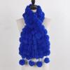 Women Winter Warm Rabbit Fur Scarf Hot Sale Natural Rabbit Fur Muffle Lady Scarves
