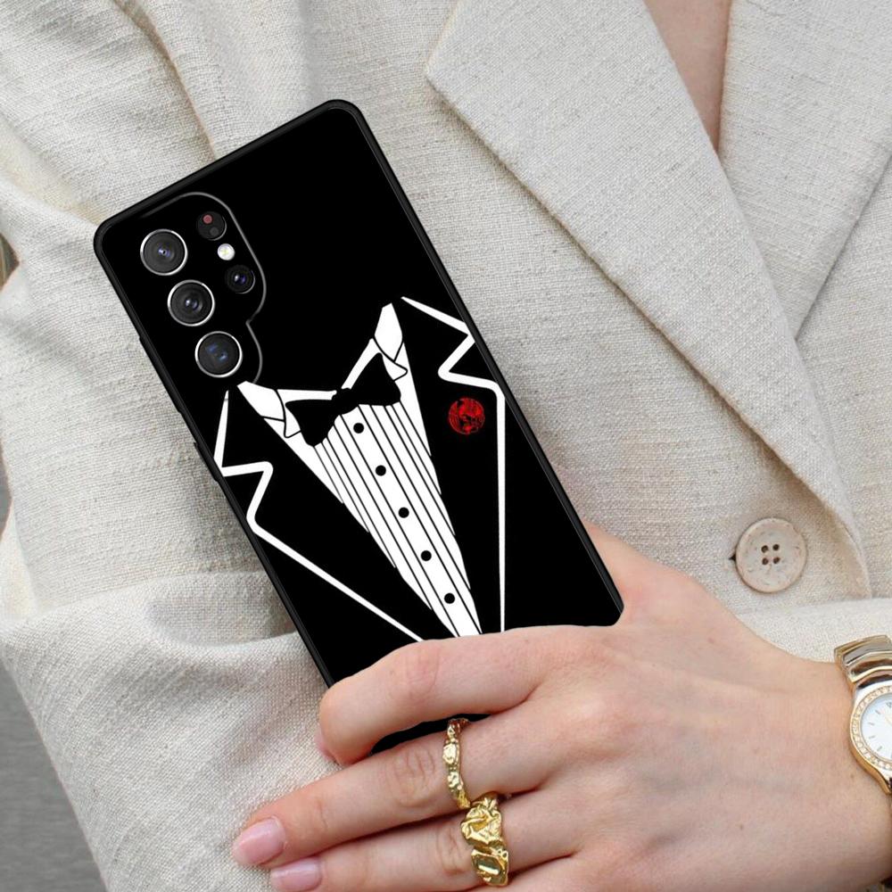 Man Suit Shirt Tie Cell Phone Case for Samsung Galaxy S26 Ultra S25 S24 S23 S22 S21 S20 Note10 Cover