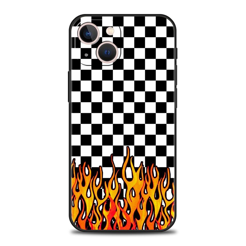 Роскошный Мягкий Чехол Для Телефона Для iPhone 17 Air 16E 16 11 15 14 Pro MAX 12 13 7 8 Plus X XR XS SE 2022 Чехол Шахматная доска