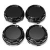 4 шт., 60 мм, черный, серебристый, хромированный, АБС-пластик, колпаки для центральной ступицы колеса автомобиля, крышка ступицы, автомобильный обод, ступица, пыленепроницаемый декоративный значок