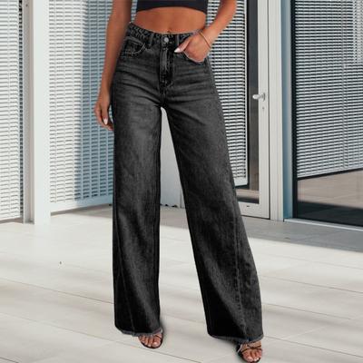 Женские джинсы с несколькими карманами на пуговицах и молниях, джинсовые брюки сбоку