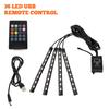 Neon LED Car Interior Ambient Foot Strip Light Kit Accessories Backlight Remote App Music Control Auto RGB Decorative Lamps