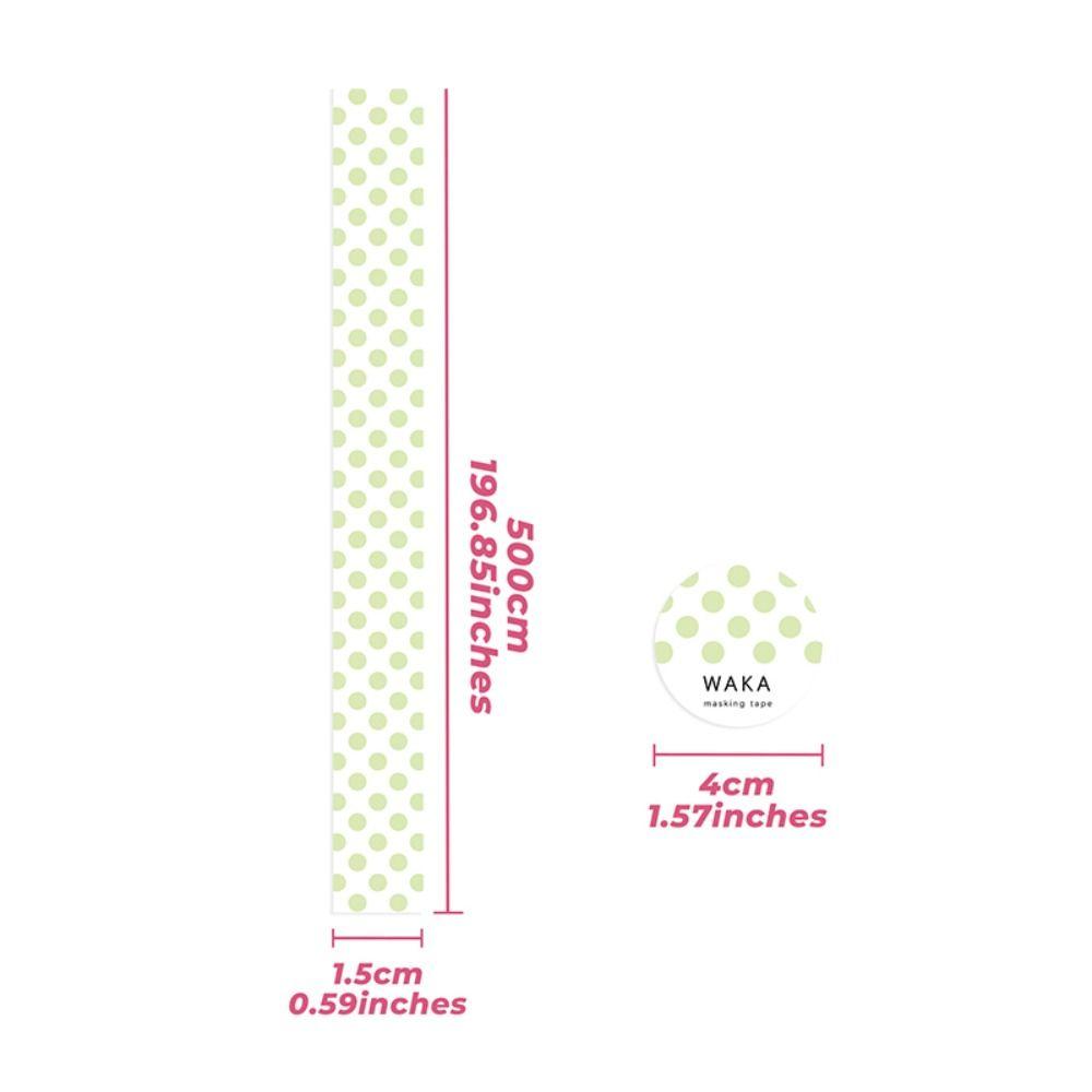 Polka Dot Washi Tape Colored Dots Masking Tape INS Decorative Stickers Journal Notebook Decor