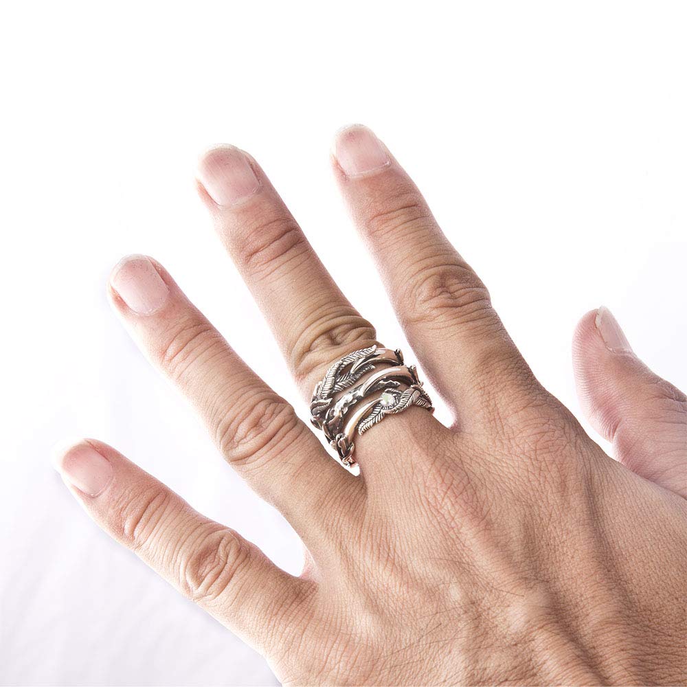 Artemis Classic Уриэль Тройное кольцо Серебряные аксессуары для мужчин и Бренд Серебро 925 (ac-acr0265) - Женщины, Ювелирные изделия, Кольцо,